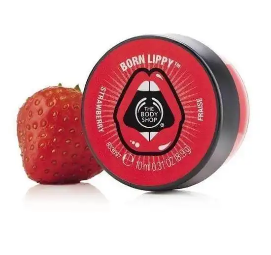 The Body Shop Born Lippy Pot Lip Balm Strawberry - 10Ml