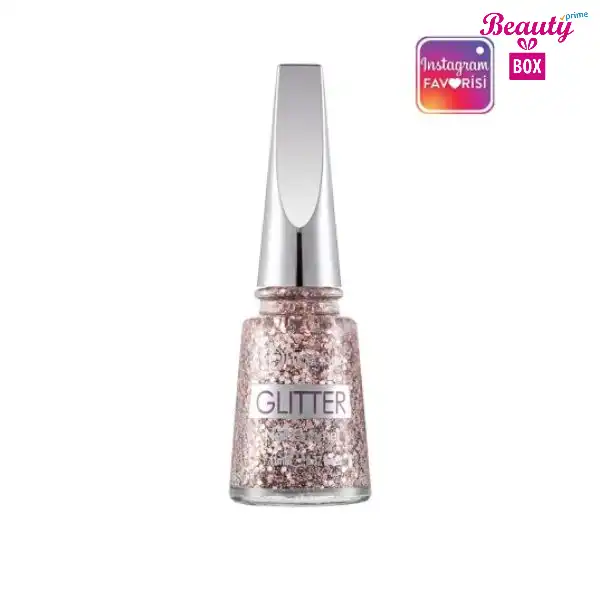 Flormar Glitter Nail Enamel - L02 PINK SILVER