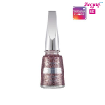 Flormar Glitter Nail Enamel - L15 Red In Silver