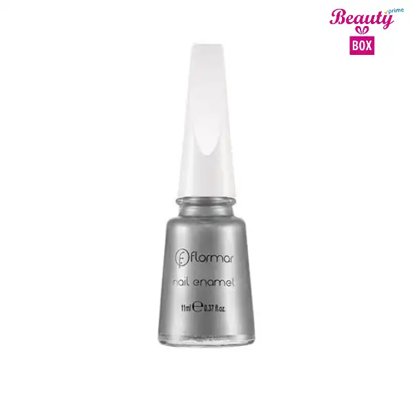 Flormar Nail Enamel - 390 Stylish Silver Pearly