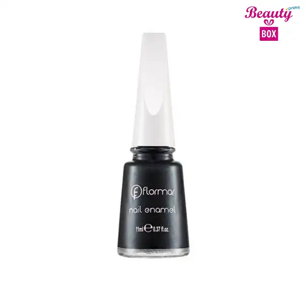 Flormar Nail Enamel - 399 Midnight Black Bright Color