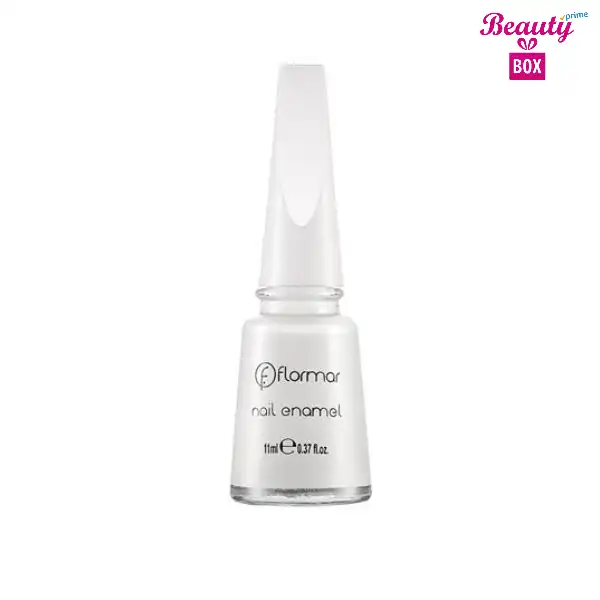 Flormar Nail Enamel - 400 Bright White Bright Color