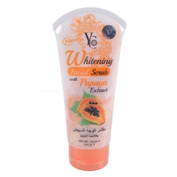 YC Thailand Whitening Facial Scrub Tube Papaya - 175Ml