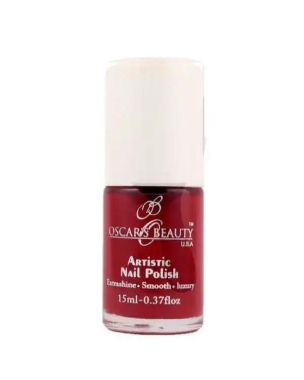 Oscar's Beauty Artistic Nail Polish 15ml - 07 Solid Red