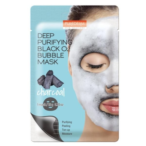 Purederm Deep Purifying Black O2 Bubble Mask “Charcoal”
