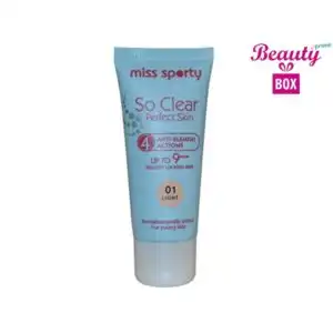Miss Sporty So Clear Anti Blemish Foundation – 01 Light