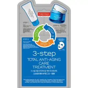 Purederm 3 STEP Total Anti-aging Care Facial Mask Treatment