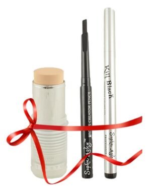Sophia Asley Deal of 3 - TV Paint Stick Fair + KillPen Liner Black Liner + Waterproof Brow Creator Black