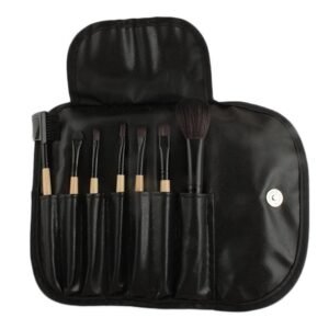Sophia Asley Professional Wooden Brush Kit with Leather pouch 8 Pcs