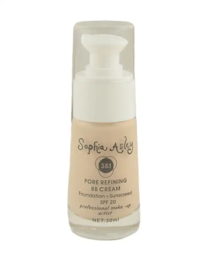 Sophia Asley 3 in 1 Pore Refining BB Cream SPF20 - 3 Light Ivory