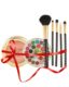 Sophia Asley Deal of 3 - Pack of 5 Makeup Brush set + Glossy Blusher Honey Moon + 27 Color Eye Shade Kit Matte