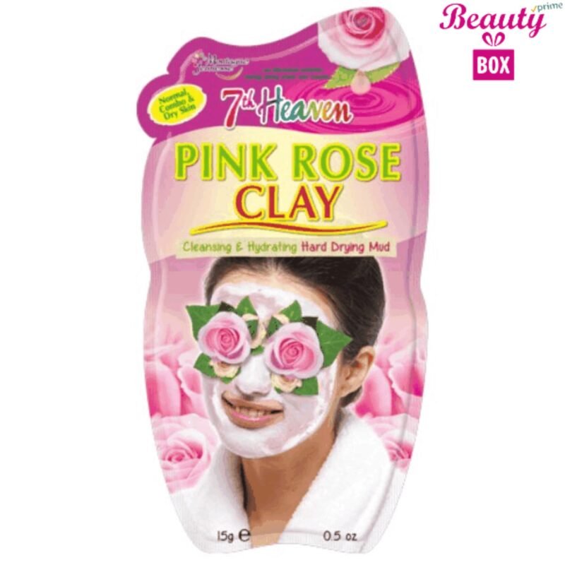7th Heaven Pink Rose Clay Mask - 15G