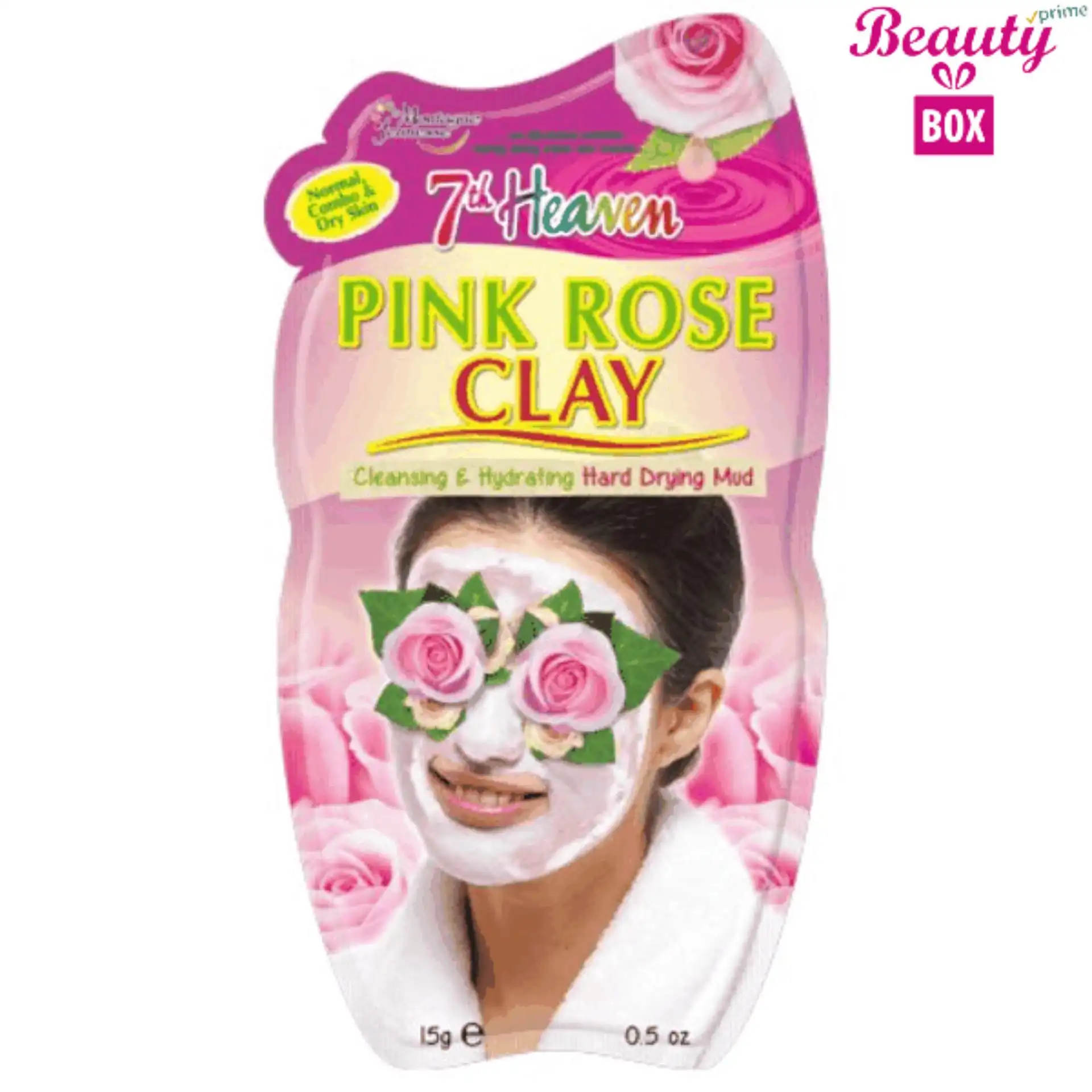 7th Heaven Pink Rose Clay Mask - 15G