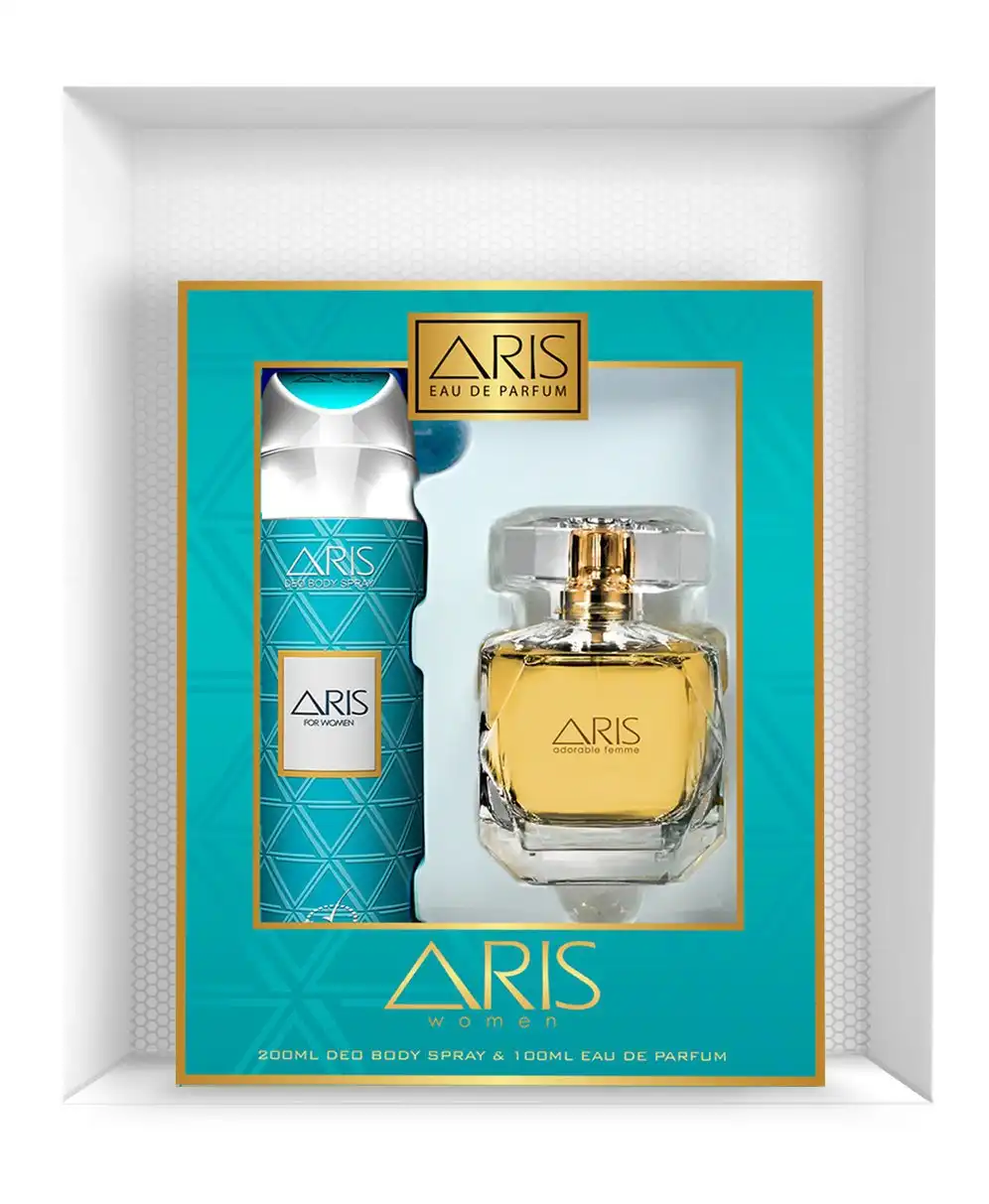 Aris Aris Gift Set For Women - 100 Ml Perfume + 200 Ml Body Spray