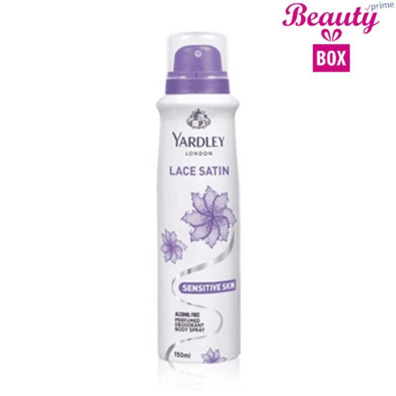 Yardley Sensitive Lace Satin Body Spray - 150 Ml