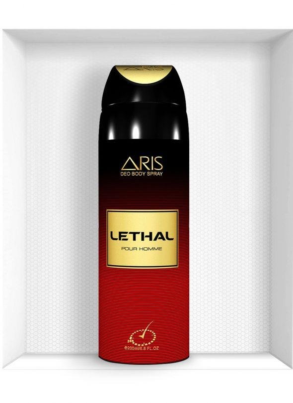 Aris Lethal Men Body Spray - 200 Ml