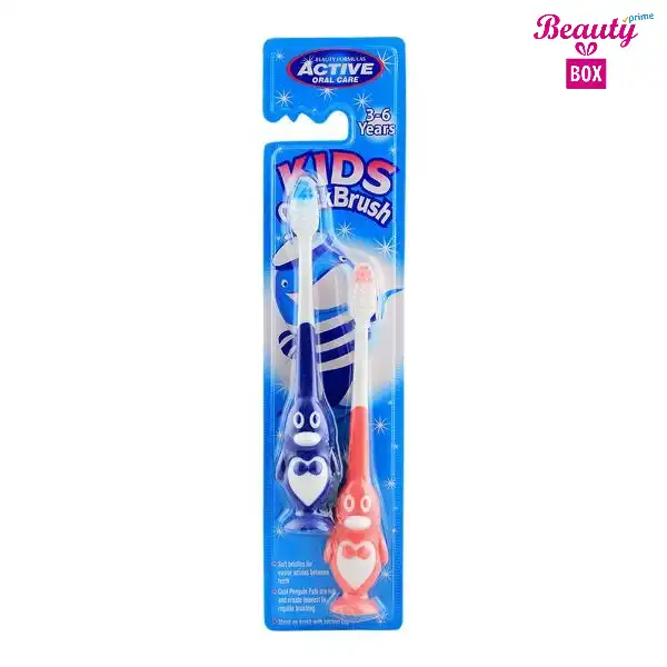Beauty Formulas Active 2'S Kids (3-6) Penguin Tooth Brush