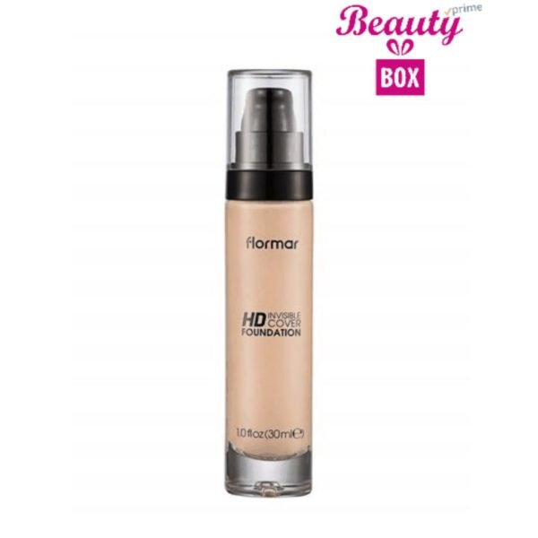 Flormar Invisible Cover HD Foundation - 001 Porcelain