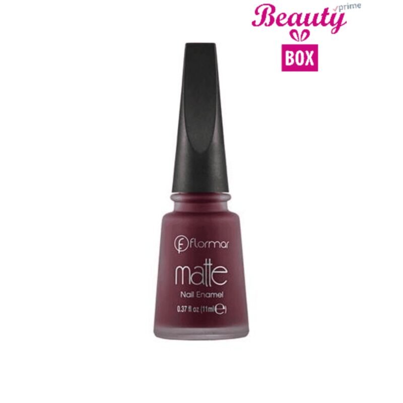 Flormar Matte Nail Enamel - M23 Burgundy In Mattete Flormar Matte Nail Enamel - M23 Burgundy In Mattete