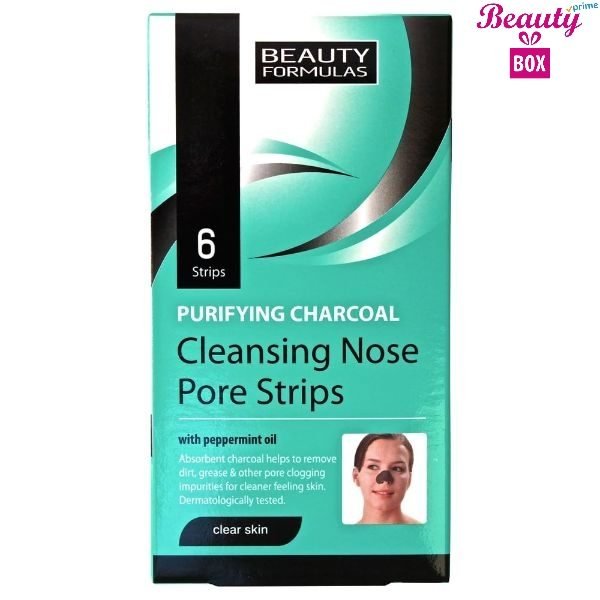 Beauty Formulas Purifying Charcol Nose Strip - Pack Of 6