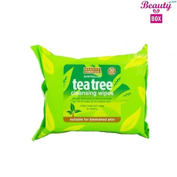 Beauty Formulas Tea Tree Make Up Wipes - Pack Of 30