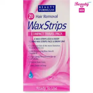 Beauty Formulas Travel Pack Wax Strips - Pack Of 20