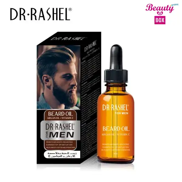 Dr. Rashel Beard Oil With Argan Oil + Vitamin E For Men - 50Ml
