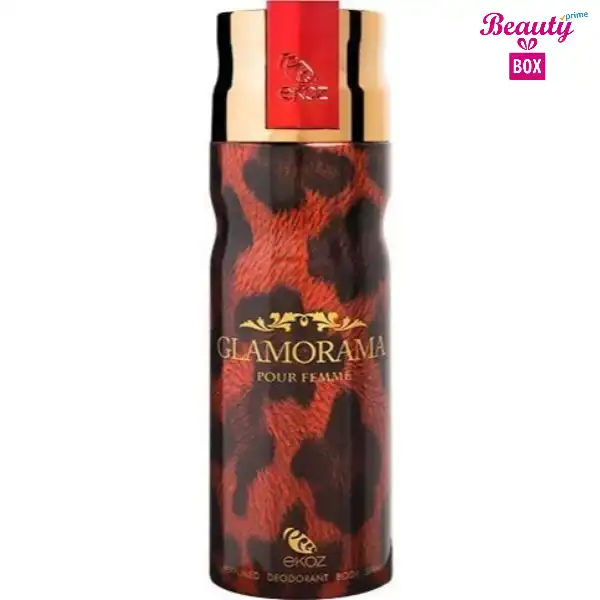 Ekoz Glamorama Red Body Spray For Women - 200 Ml