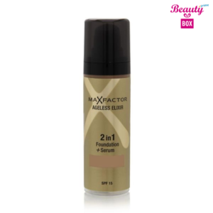 Max Factor Ageless Elixir 2 in 1 Foundation Plus Serum SPF 15, No.50 Natural, 1 Ounce