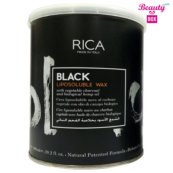Rica Black Liposoluble Wax - 800 Ml