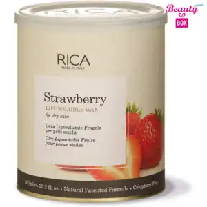 Rica Strawberry Dry Skin Liposoluble Wax - 800Ml
