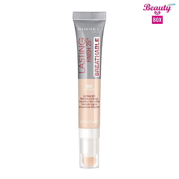 Rimmel Lasting Finish 25HR Breathable Concealer 001 Light Ivory ...