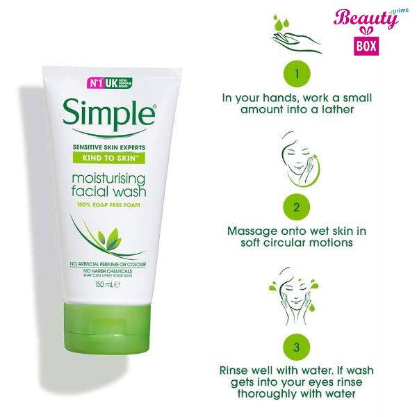 Simple Kind To Skin Moisturising Facial Wash 150 Ml 4 Beauty Box