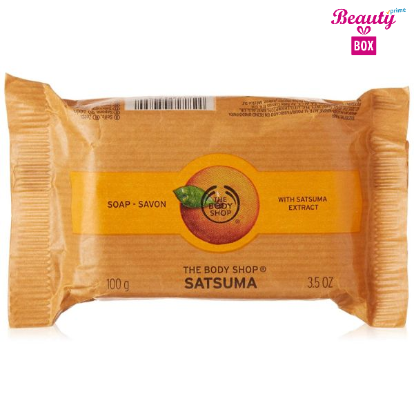 The Body Shop Satsuma Soap 3.5 Ounce 4 Beauty Box