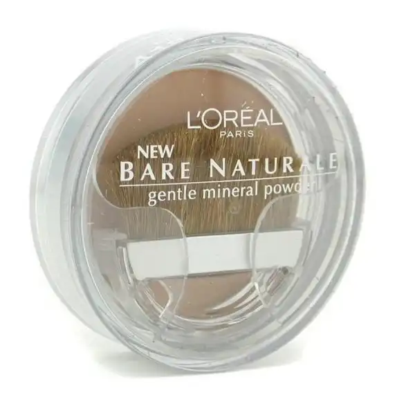 Loreal Bare Naturale Mineral Powder Compact with Brush - 418 Buff Beige