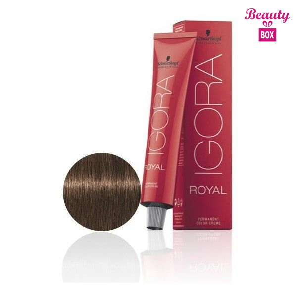 Schwarzkopf Igora Royal Natural Hair Color - Light Brown Auburn Gold 5 ...