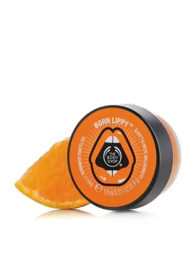 The Body Shop Born Lippy Pot Lip Balm Satsuma Shimmer - 10Ml