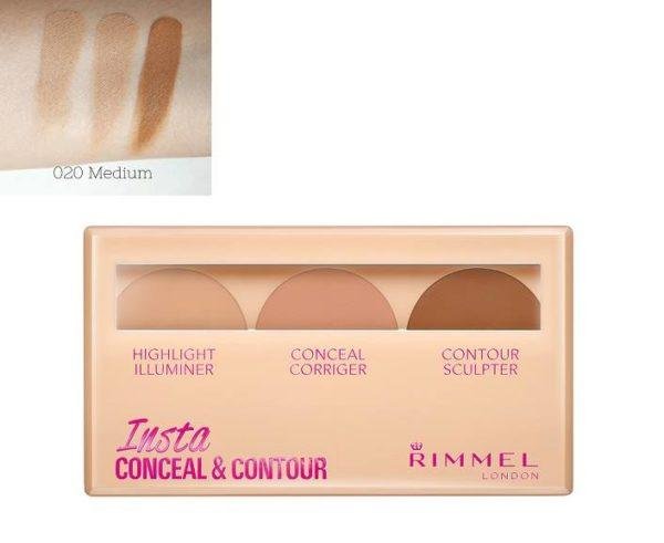 Rimmel Insta Conceal Contour Palette - 020 Medium