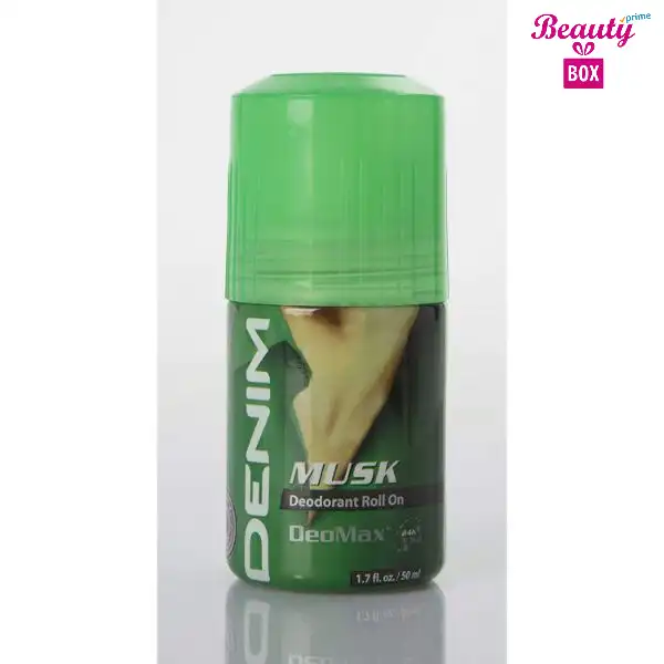 Denim Musk DeoMax Roll On Deodorant 50 ml 1 Beauty Box