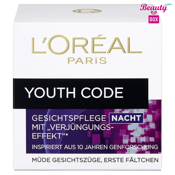 L'oréal Paris Youth Code Nacht Anti-wrinkle Night Cream -50Ml-1