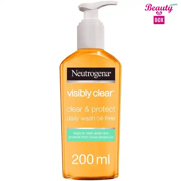 Neutrogena Visibly Clear And Protect Oil Free Face Wash - 200Ml