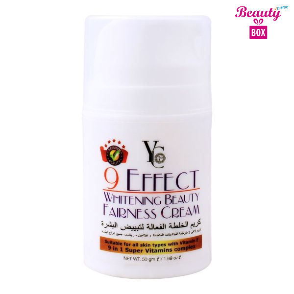 YC Thailand 9 Effect Whitening Beauty Fairness Cream – 50Mg 1 Beauty Box