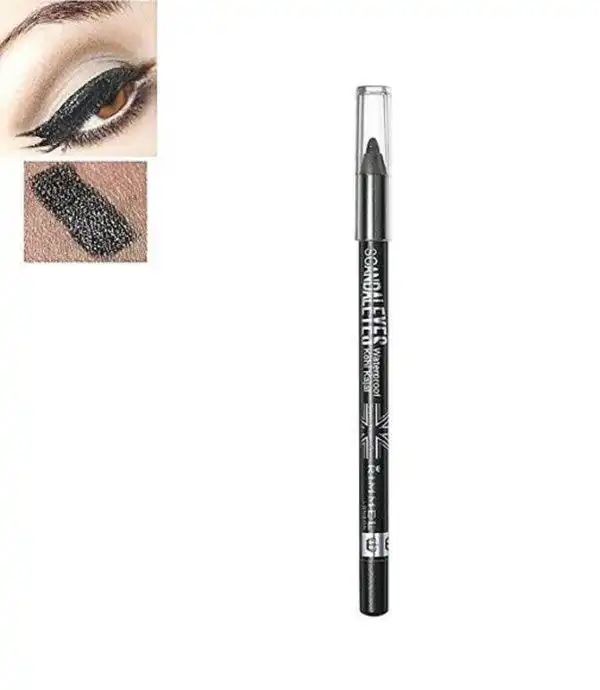 Rimmel Scandaleyes Waterproof Kohl Kajal Eyeliner - Sparkling Black