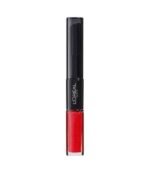 Loreal Infallible 24H Lip Colour Duo Lipgloss And Top Coat - 505 Revolution Red