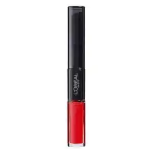 Loreal Infallible 24H Lip Colour Duo Lipgloss And Top Coat - 505 Revolution Red