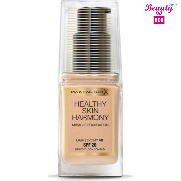 Max Factor Healthy Skin Harmony Miracle Foundation – 40 Light Ivory Beauty Box