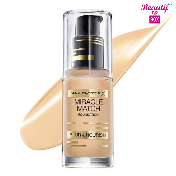 Max Factor Miracle Match Foundation – 47 Nude 1 Beauty Box