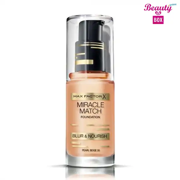 Miracle Match Foundation By Max Factor 35 Pearl Beige – 30 Ml Beauty Box