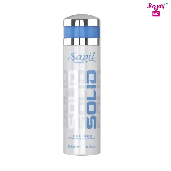 Sapil Solid Silver Body Spray For Men 200 Ml Beauty Box