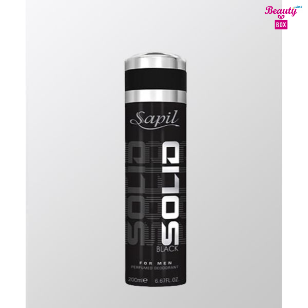 Solid Black Body Spray For Men - 200 Ml